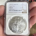 U.S. Mint American Eagle 2025 1 oz Silver MS 69 NGC Eagle Privy Coin