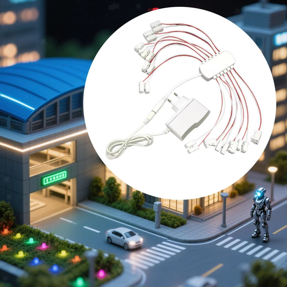 Cablaggio multiporta per alimentazione 12V 2A per accessori lampioni - Immagine 2 di 2