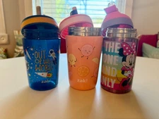 Lot of 3 Zak Stainless steel Kids Toddler Tumbler with Straw & Handle 16oz NEW