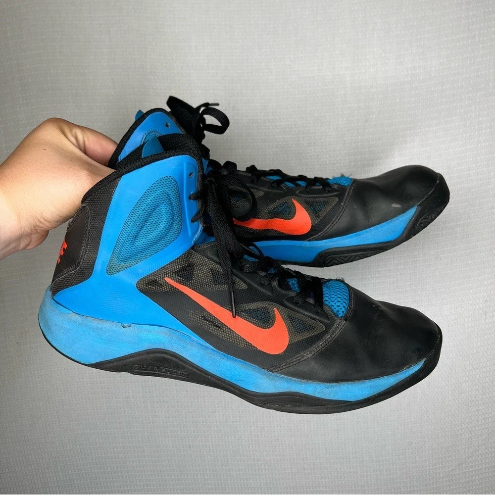 Nike Dual Fusion BB II‎ Black/Blue/Orange Mens Basketball Shoes Nike Dual Fusion BB II Mens Black Blue Athletic Basketball  main image 3