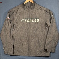 Vintage Y2K Philadelphia Eagles Sideline Jacket Reebok On Field Full Zip Size XL