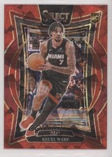 2024-25 Panini Select Concourse Red Cracked Ice Prizm Kel'el Ware #66 1u6