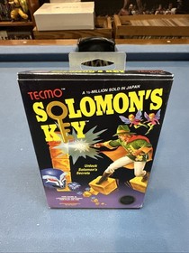 Solomon&rsquo;s Key (Nintendo, NES) CIB - 5 Screw, Hang Tag, Manual, & Poster