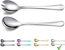 Berglander Salat Server Set, Salat Servierset aus Edelstahl, Salat Server