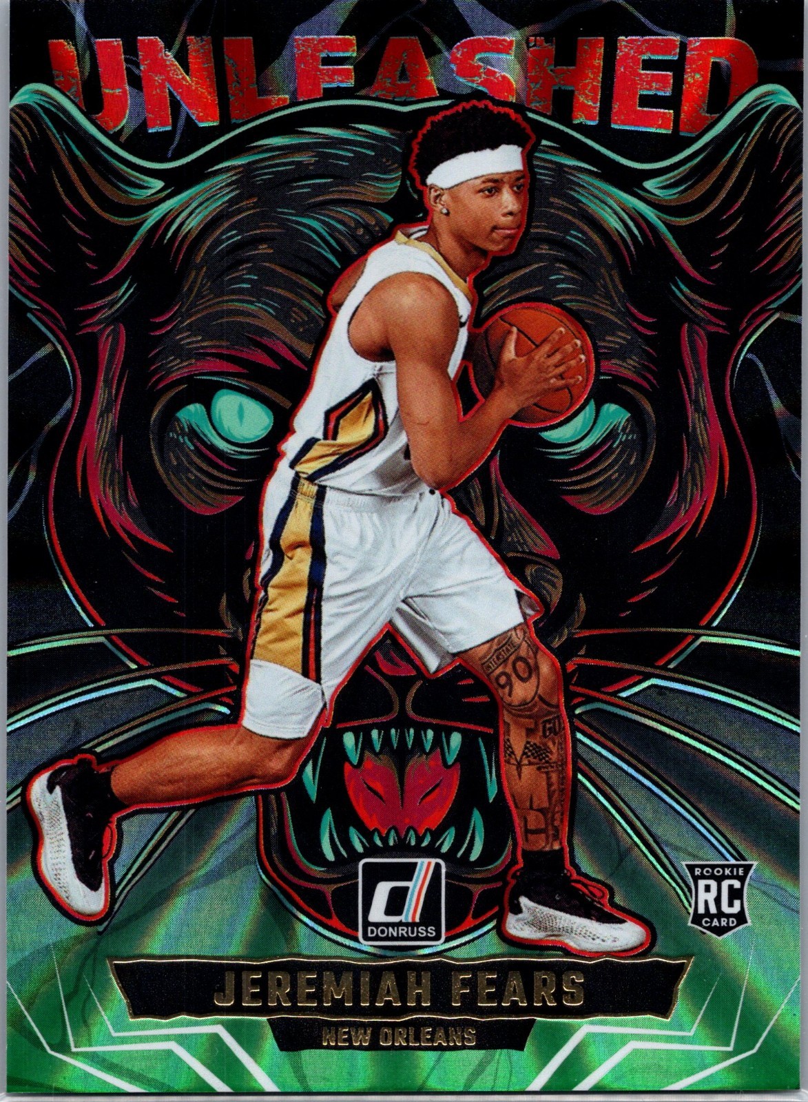 2025-26 Panini Donruss - Unleashed Jeremiah Fears #9 Holo Laser (RC)