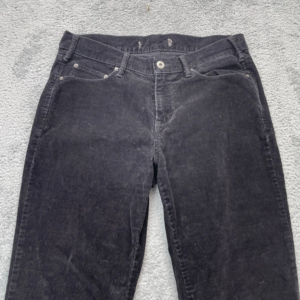 Pantalones Levis Para Mujer Medianos Negros Formadores Bootcut Pierna Pana Clásicos Informales Foto 2 de 4