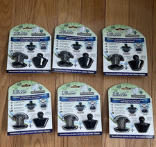 6 Pack TubShroom Ultra Bath Tub Drain Protector Hair Catcher Strainer Stainless