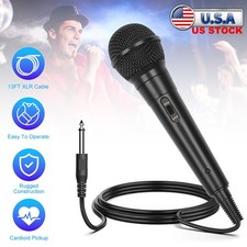 1/4" to 3.5mm Handheld Karaoke Microphone Dynamic Vocal Mic for Speakers Speech