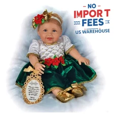 Ashton-Drake Galleries "Holly" My First Christmas Baby Doll Collection Issue #2