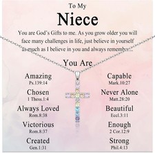 Cross Necklace for Girls Christian Religious Jewelry Gifts Girls...