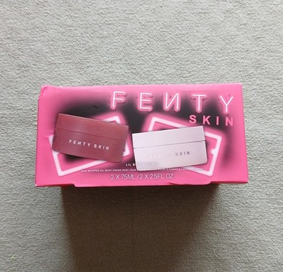 NIB Fenty Skin Lil Butta Dropz Mini Whipped Oil Body Cream Duo-2 x 2.5 oz