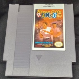 River City Ransom Nintendo NES 1989 Authentic Game w/ Repro Box & Manual Tested
