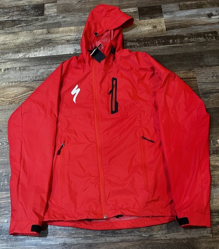 Specialized Men's Deflect H2O Mountain Cycling Jacket Red Small Relaxed For NEW