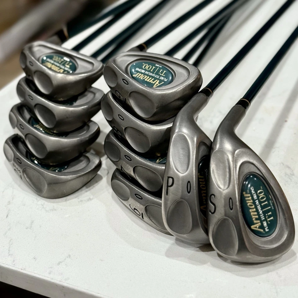 Tommy Armour Ti 100 纯钛铁套装 2-PW+SW 女式硬度石墨完好 — 第 4/4 张图片