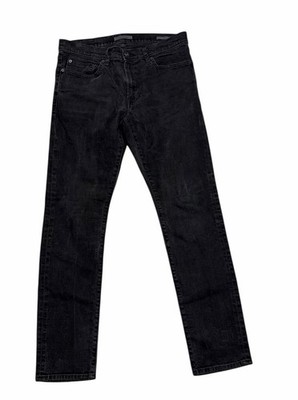 JOHN VARVATOS Collection Jeans Mens 34x31 Black Faded Slim Fit JV 702 Stretch