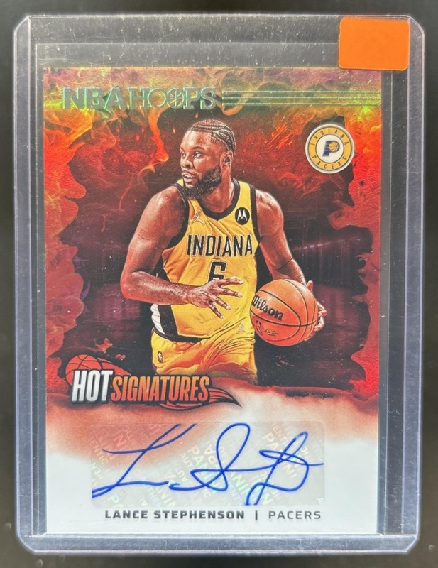 2024-25 Panini Hoops Lance Stephenson Hot Signatures Auto #HS-LNC Pacers