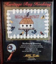 Heritage Rug Hooking 2001 Karen Cunagin Birdhouse Blessing MCG Textiles