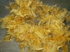 womens GOLD FEATHER BOA HALLOWEEN WEAR SPARKLES PRETEND PLAY TOO 