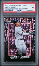2023 TOPPS HR CHALLENGE WINNERS DOUBLE DOWN MAY #29 AARON JUDGE 37/46 PSA 7