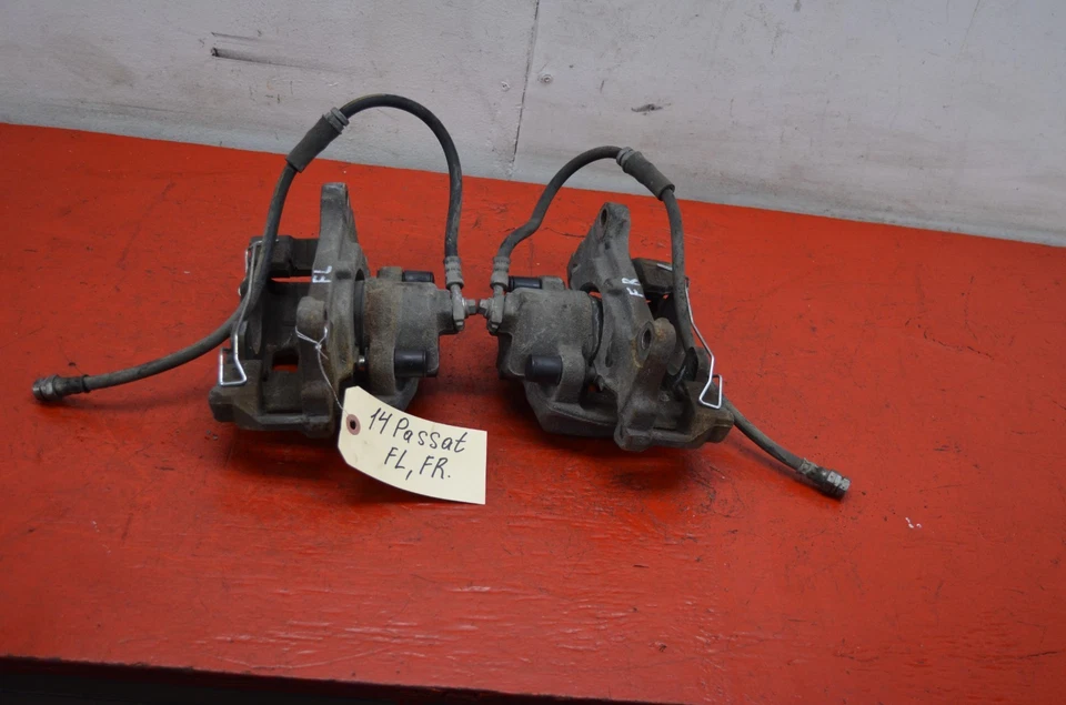 12-15 JUEGO PINZAS FRENO DELANTERO IZQUIERDO/DERECHO VOLKSWAGEN PASSAT OEM Foto 3 de 4