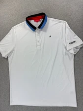 Redvanly Performance Classic Solid Golf Polo Shirt (Men's XL) White