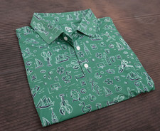   HOT   Rhoback The Boston Men  s Short Sleeve Performance Polo Emerald Green