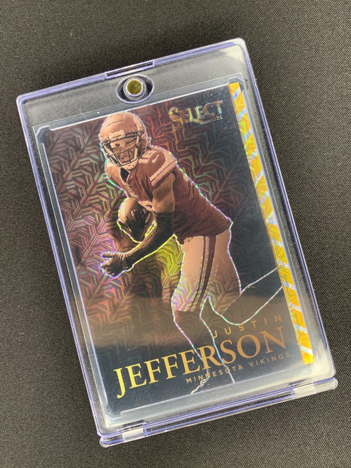 2021 Select Artistic Selections Justin Jefferson #AS-23 Gold Prizm /10