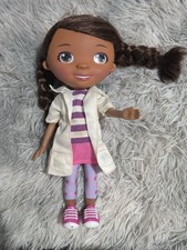 Disney Doc McStuffins 11 Inch Talking Doll Lab Coat Striped Outfit Tested Works