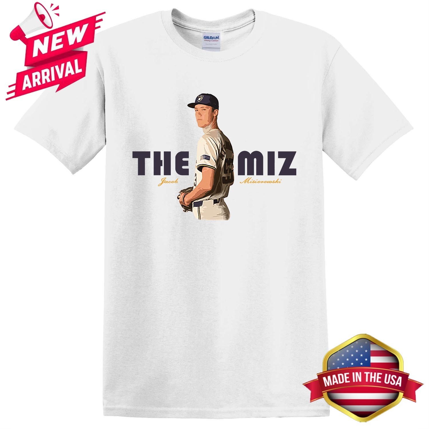 Brewers 2025 J. Misiorowski The Miz Giveaway T-Shirt Available in All Sizes