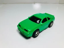 TYCO / T-BIRD / TEST SHOT GREEN & 440 Chrome Wheels  for AFX AURORA~ NEW~ RARE