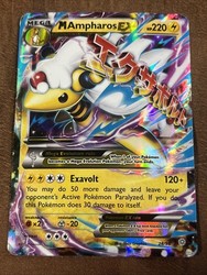 M Ampharos EX 28/98 XY Ancient Origins Ultra Rare Holo