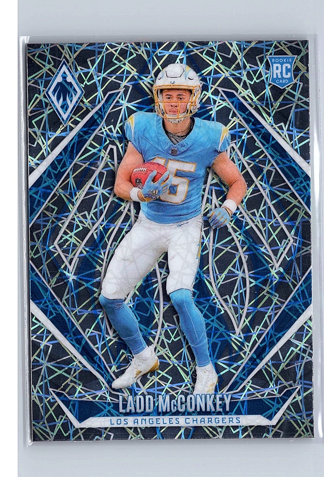 Ladd McConkey 2024 Panini Phoenix #216 Lazer Los Angeles Chargers