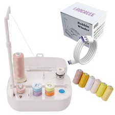 LRDCREEE Automatic Bobbin Winder with Auto Stopper, Large Spool Thread Holder...