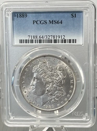 1889  Morgan Dollar PCGS MS 64 .