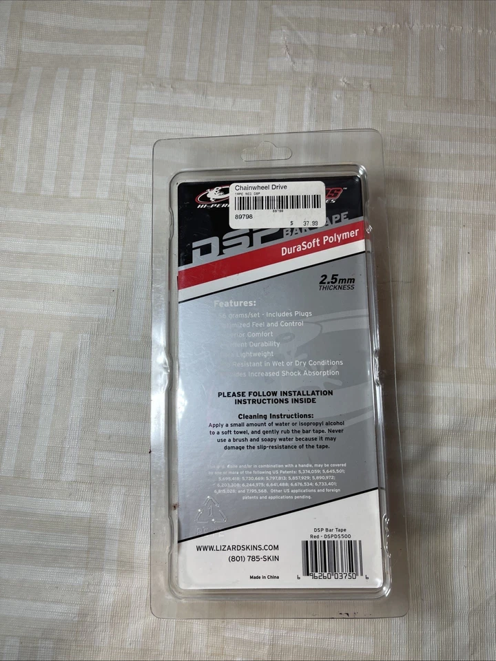 Lizard Skins DSP 2.5mm Red Bar Tape New Ultra Lightweight - Image 2 of 2