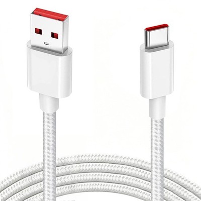 80W Superschnelles Vooc Ladekabel für Oppo Find X9/X8 1,8 Meter, Weiß 