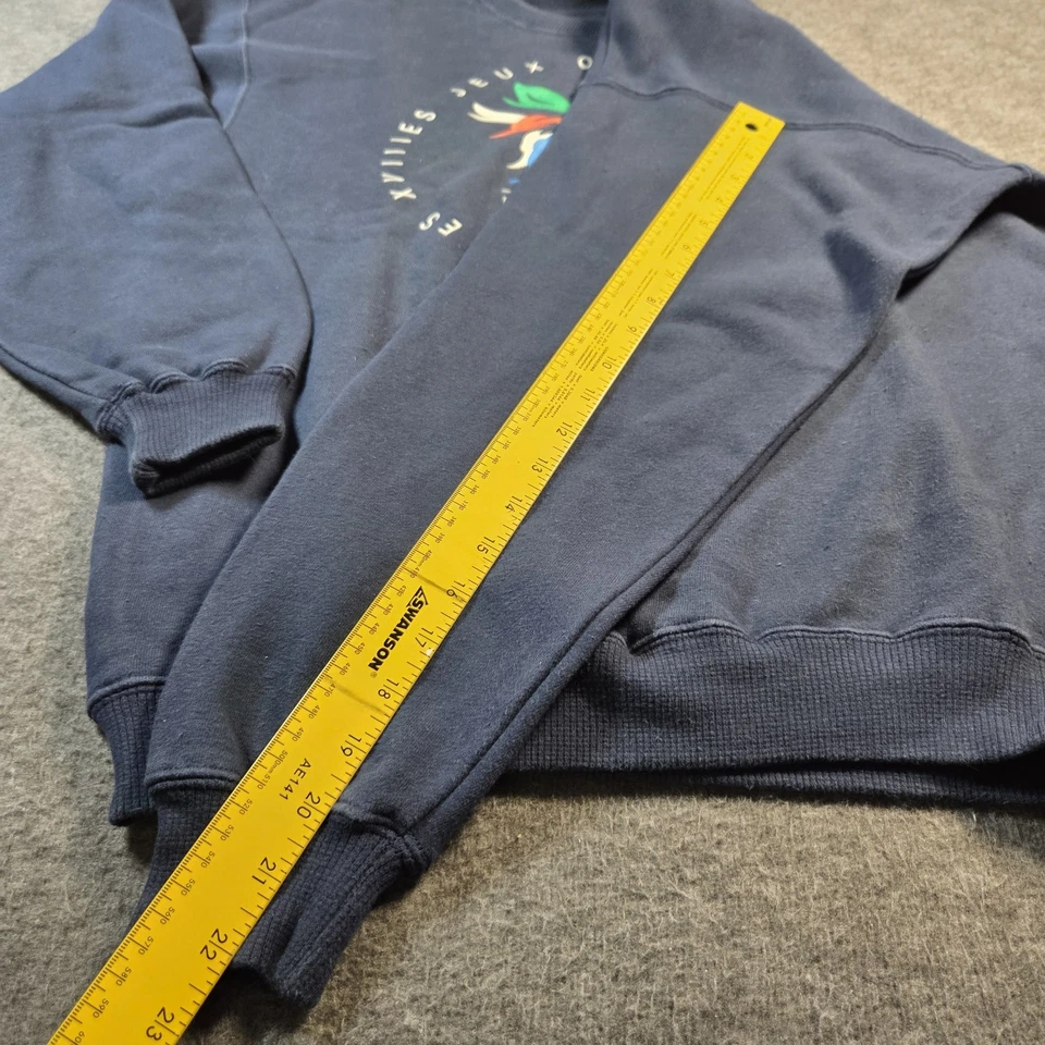 Vintage Nagano 1998 Olympics Sweatshirt - Size L - Figure Skating USA Rare Blue - Image 4 of 4