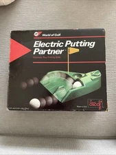 World Of Golf Electric Putting Partner W/ Ball Return Putting Aid Works.
