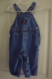 **OLD NAVY BABY** Baby Boy's Denim Overalls Size ((12-18 Mos)) 100%Cotton