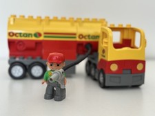 LEGO Duplo 5605 Town Gas Station Octane Tanker Tank Truck - 100% Complete RARE