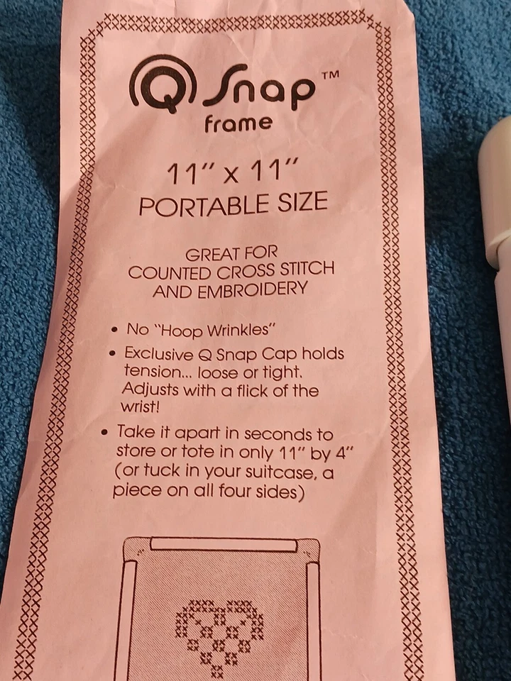 Q-Snap 11x11 Frame Cross Stitch Embroidery Needlework Portable New - Image 4 of 4