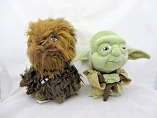 Star Wars Yoda  Wookie lot Plush Jedi Master Stuffed Toy 7'' tall
