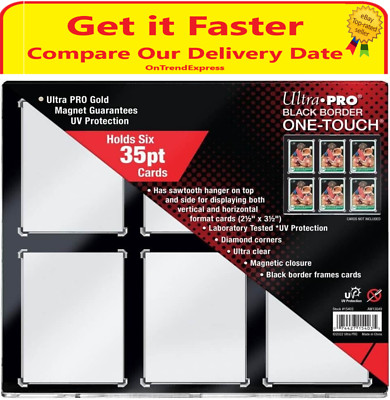 Ultra Pro One Touch 35pt Black Border Frame 6 Card Holder for Trading Cards