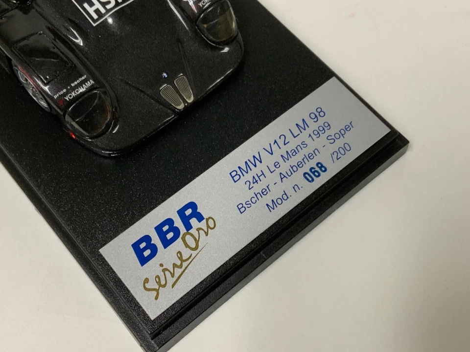 1/43 BBR BMW V12 LM98 1999 24 H de LeMans "HSH" coche #18 BG183 MG419 Foto 4 de 4