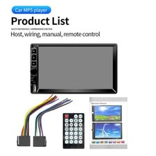 7" Double DIN Car Stereo Radio with Bluetooth Touch Screen USB AUX Audio Video