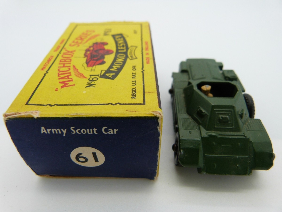 MATCHBOX 　No.61 Army Scout Car Matchbox Lesney 61 Army Scout Car | eBay UK