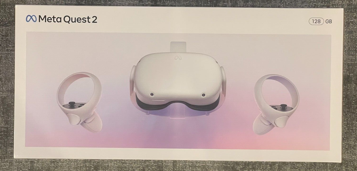 Meta+Oculus+Quest+2+128GB+Standalone+VR+Headset+-+White for sale