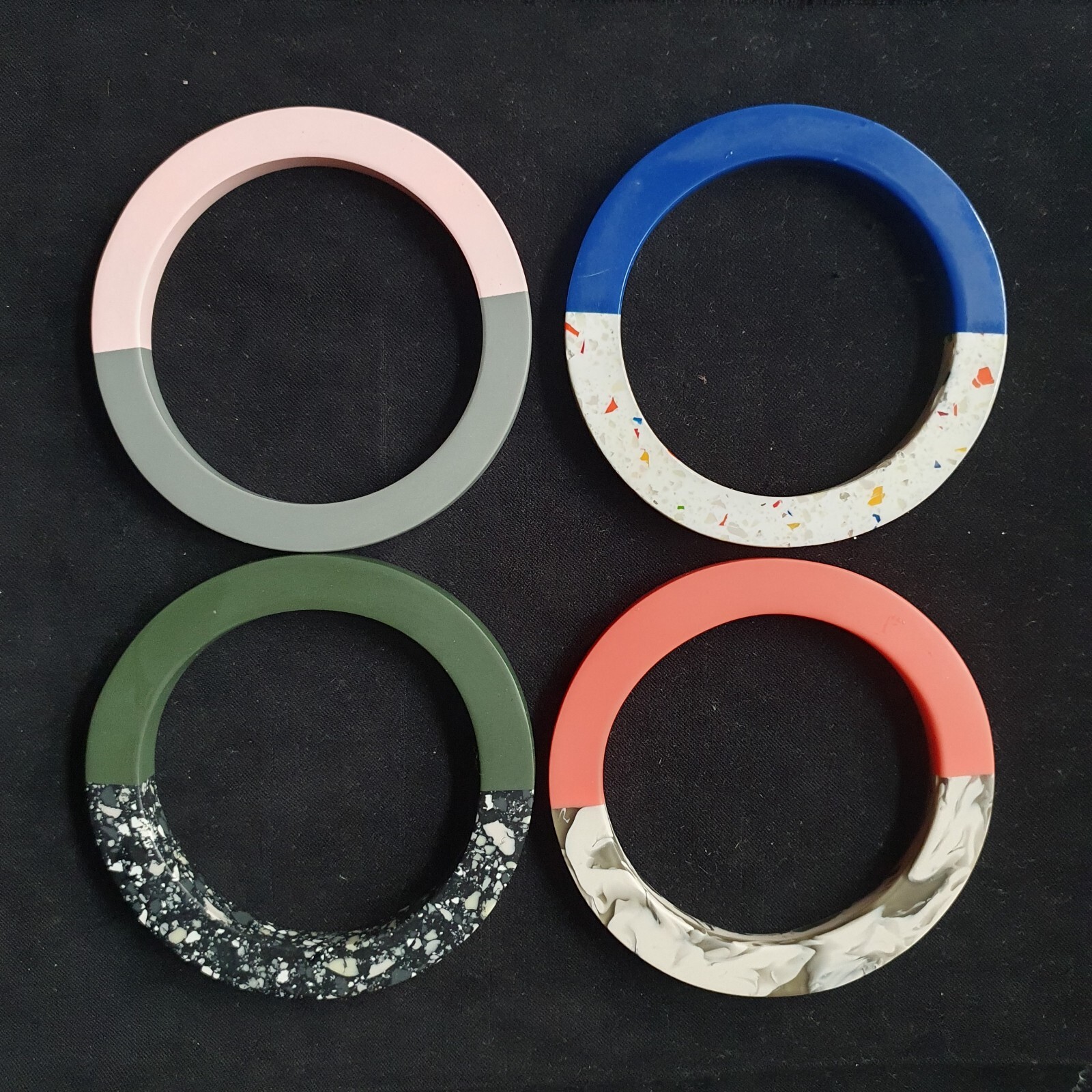 Oliver Bonas - Elo - Two Tone Stackable Bangles -… - image 1