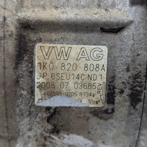 2009 Audi A3 Air Conditioning A/C AC Compressor OEM  - Image 2 of 4