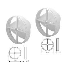 Schwerkraftklappe Rückschlagklappe Lüftungsklappe Luftgitter 100mm 120mm